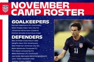 美国队名单:巴洛贡、阿隆森、德斯特在列,未征召普利西奇